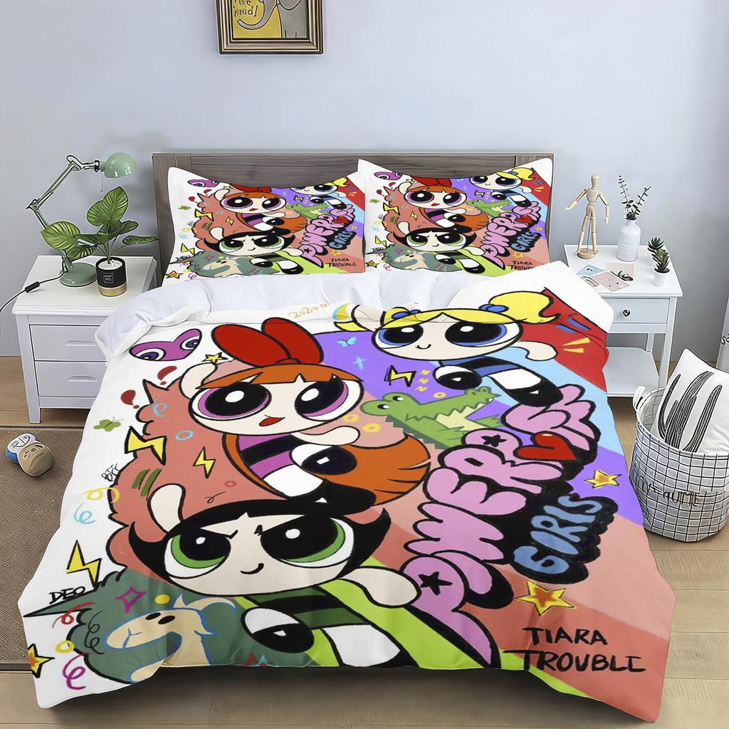 The Girls Printed Bedding 2/3 Piece Duvet Cover Set Cartoon Style For Children Adult Bedroom Home Decor Perfect