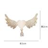 Rinhoo Exquisite Full Rhinestone Small Love Heart Brooch For Women Elegant Crystal Heart Lapel Pins Sweater Buckle Badge Jewelry