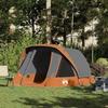 Gray Orange Waterproof 4-person Cabin Camping Tent