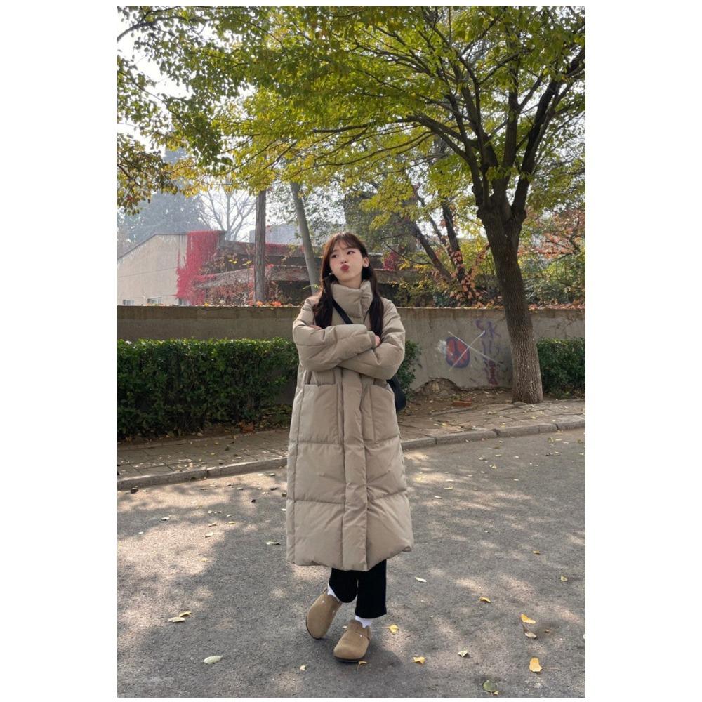 New winter cotton-padded coat medium and long small thickened down cotton-padded jacket women's oversize cotton-padded jacket