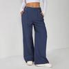 Fashionable Casual New Style Business Casual Button-embroidered Wide-leg Pants Straight-leg Trousers