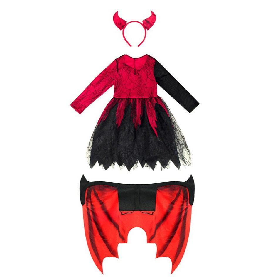 Halloween Kostüm Kinder Dämonenmädchen Hölle Junge Vampir Cosplay Kostüm Hellboy