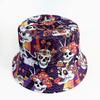 Neuer Totenkopf-Augen-Pilz-Print Eimerhut Frühling und Sommer Herren und Damen Lässiger vielseitiger Sonnenhut