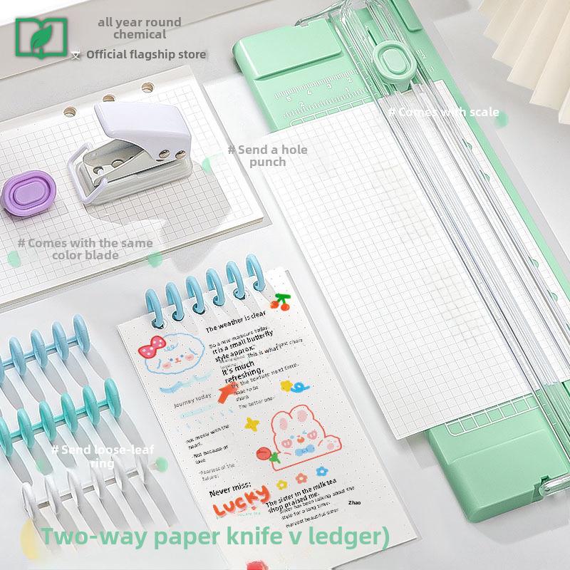 1PC Portable Mini Two-way A4 Paper Cutter Manual Cut Photo Card Machine Office Paper Cutter Handbook Artifacts