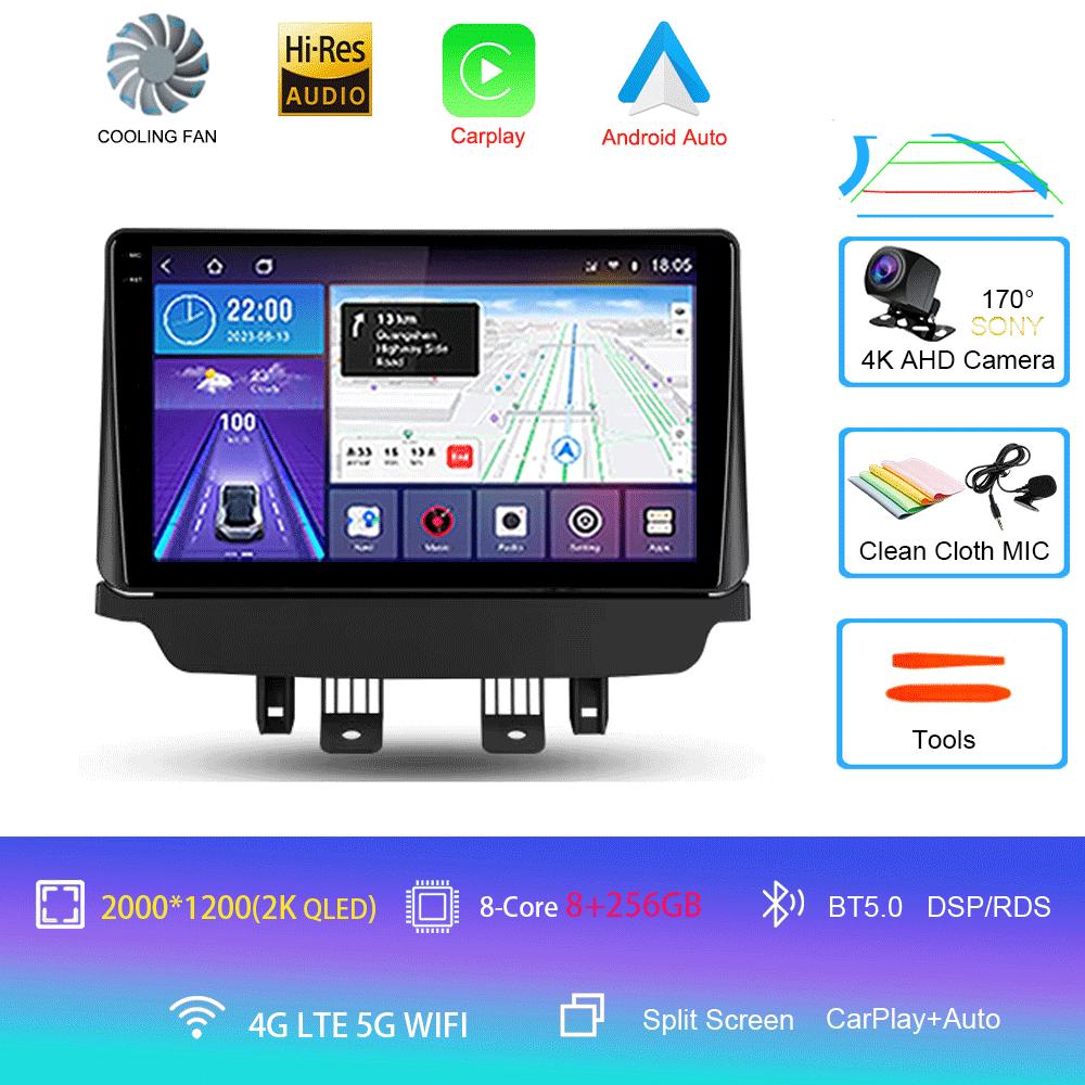 Car Radio Android 14 Carplay Auto For Mazda CX-3 CX3 Mazda 2 DK 2014 - 2021 Multimedia Player GPS Navigation 2din WIFI+4G Stereo