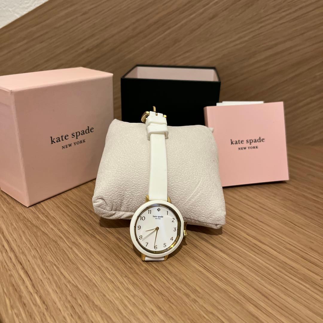 Used Kate Spade Watch Women s Park Row 34mm KSW1441 White