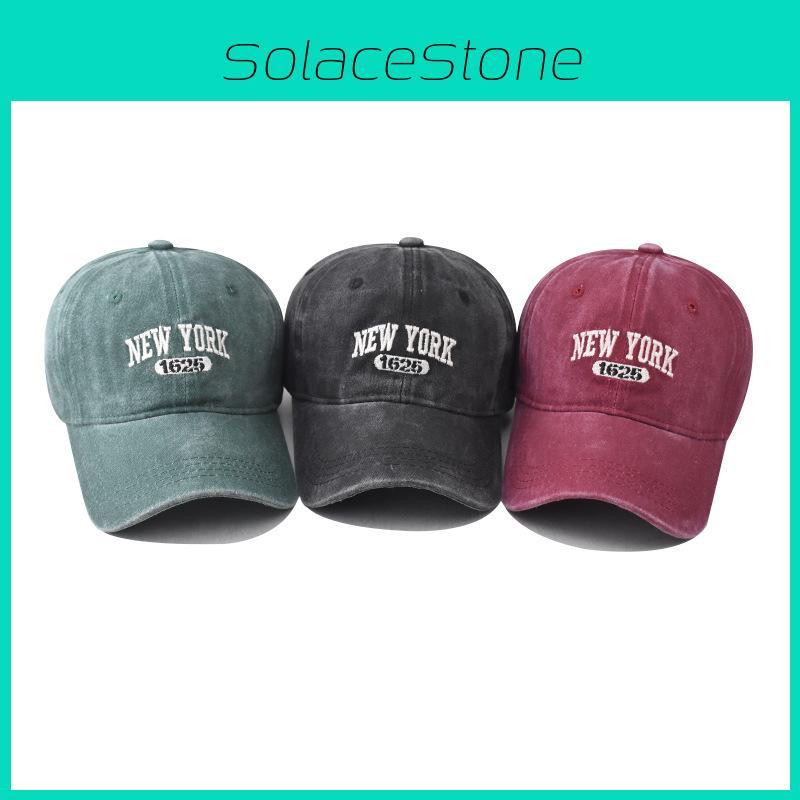 Cotton New York Wash Casual Baseball Cap With Windresistant Design For Adults