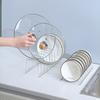 Stainless Steel Dish Draining Rack Kitchen Pot Lid Plates Storage Racks Multipurpose Shelf Bowl Drying Holder Kitchen Organizer