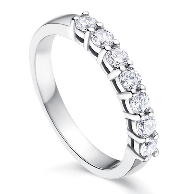 2026 Fashion Row Diamond Ring Broken Diamond Female Index Knuckle Zircon Ring Korean Version Couple Vice Ring Tail Ring Jewelry
