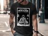 Cosmic Meditation Yoga T-Shirt - Galaxy Stars Planets Art - Space Lovers Tee
