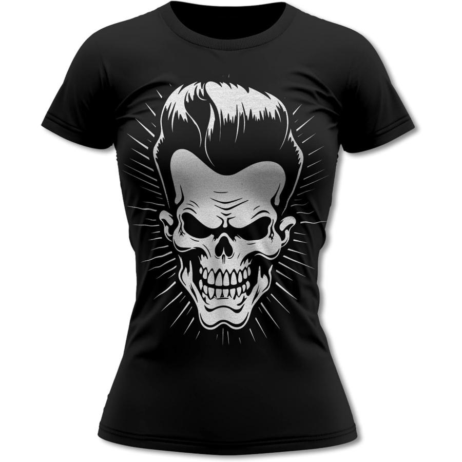 Женская футболка Rock n Roll Череп S