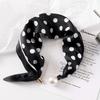 Women's Magnetic Buckle Neck Scarf Polka Dot Paisley Stripe Printed Thin Ribbon Scarf For Shirt Work Outfit Spring Summer Styling