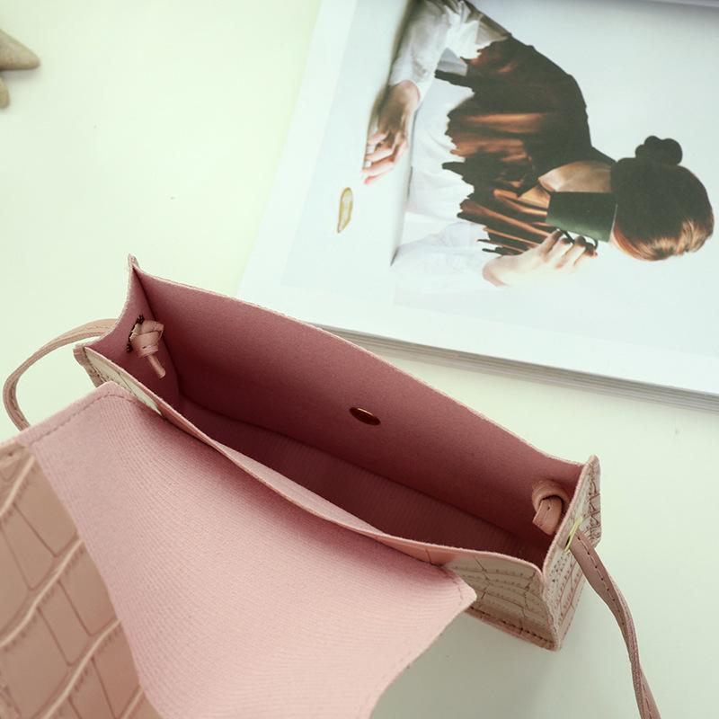 New Shopping Bag Retro Leisure Ladies Tote Stone Shoulder Bag Women Leather Solid Color Chain Women's Bag