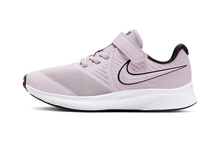 

Nike Star Runner 2 Cushioning, Wear Resistant Low top Running Shoes White Purple Children Aged 3 7 Years Old AT1801-501 28