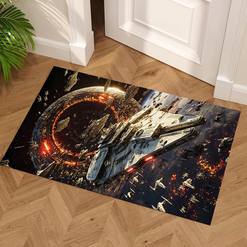 Star Wars Floor Rug Office Rug Perfect for Outdoor Bedrooms Foyer Dining Room Anti-slip Rug Decorate Offices Gift for Festivals