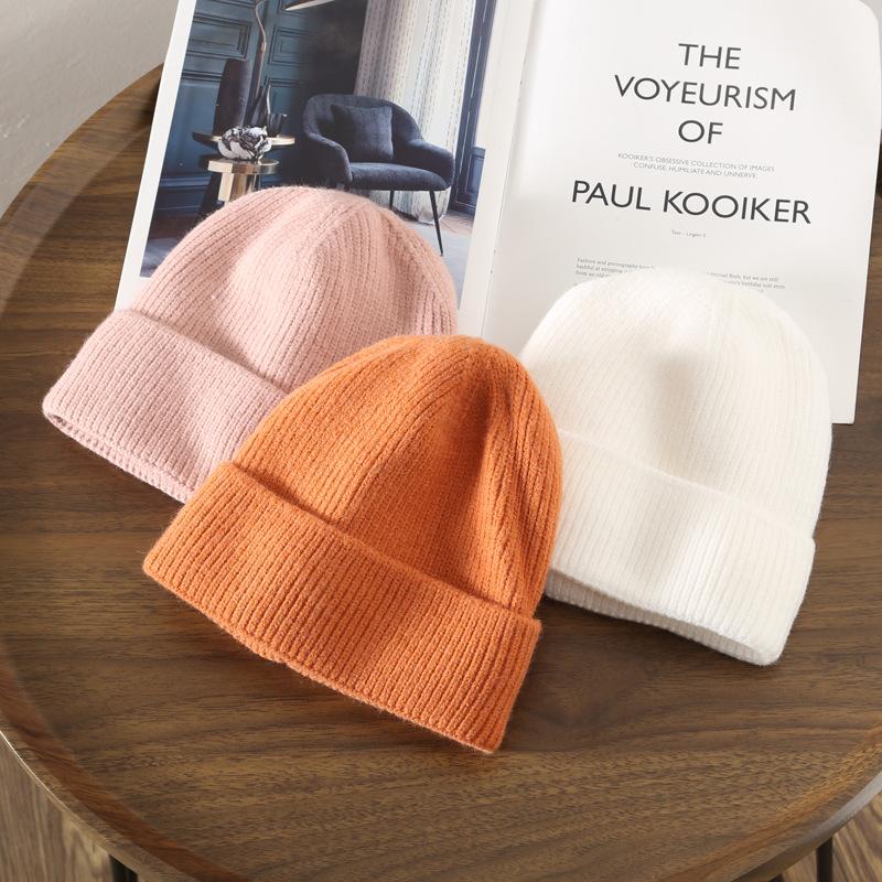 Warm Knitted Hat Beanie Hat Unisex Warm Winter Cuffed Skull Cap for Outdoor Casual Cold Weather Caps