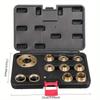 11Pcs Woodworking Router Bushing Guide 10-30mm Copper Premium Router Guide Bush