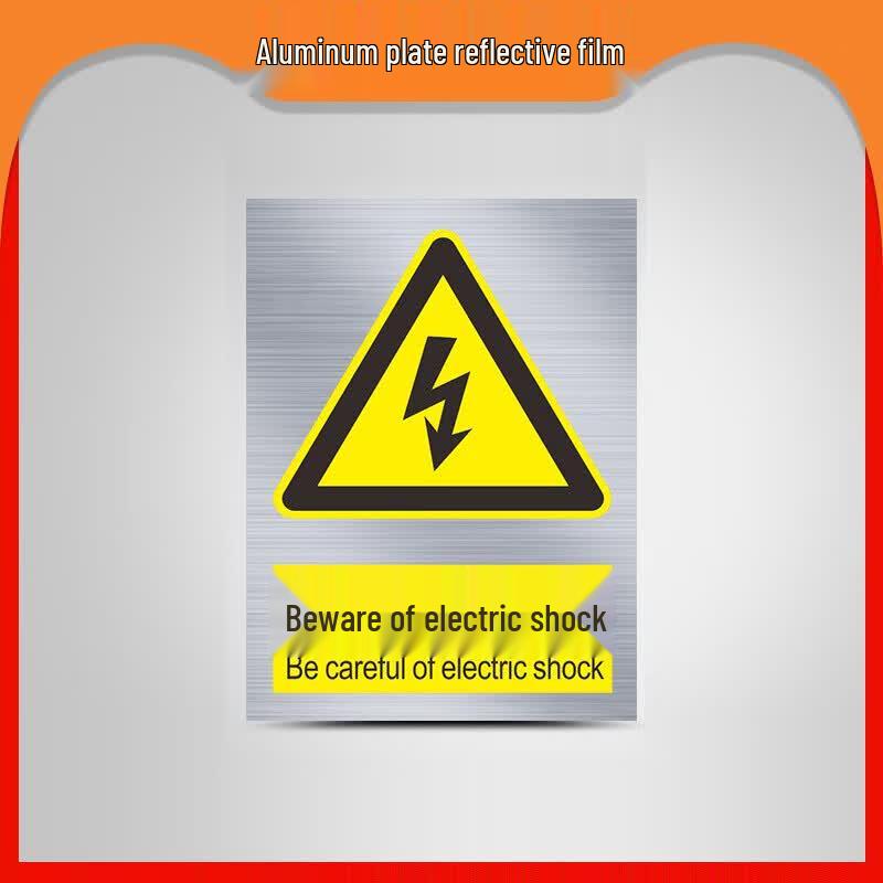 Aluminum Electric Shock Warning Sign