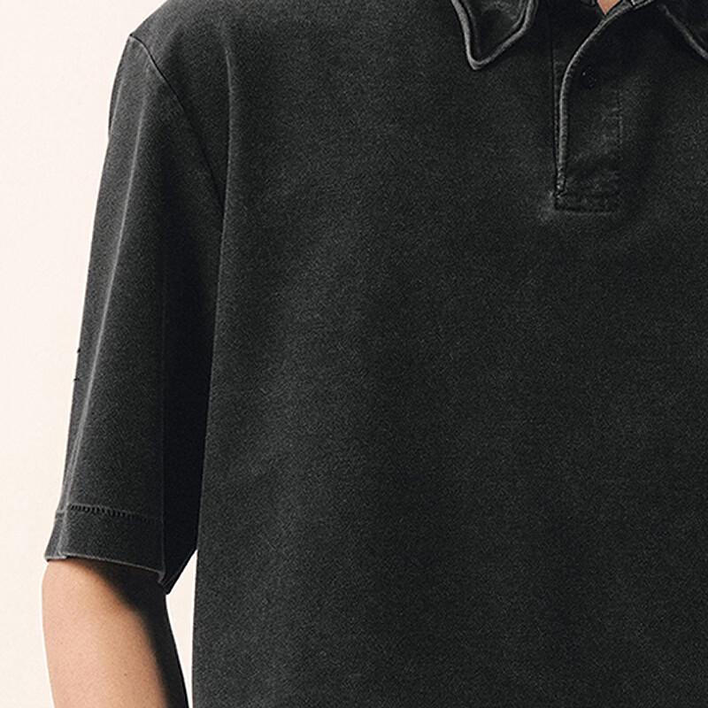 Men's H-Type Loose Fit Short Sleeve Polo Shirt