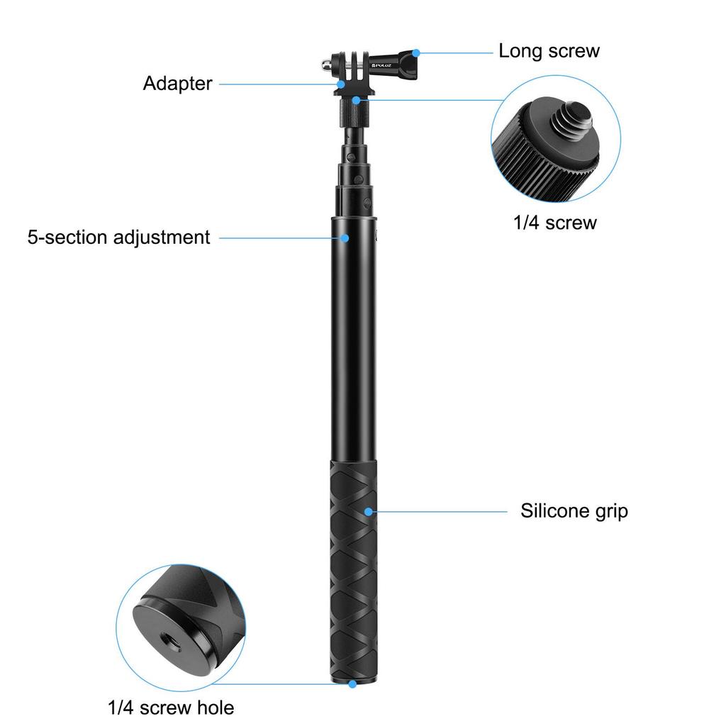Universal Telescopic Selfie Stick for Insta360, GoPro, DJI Osmo