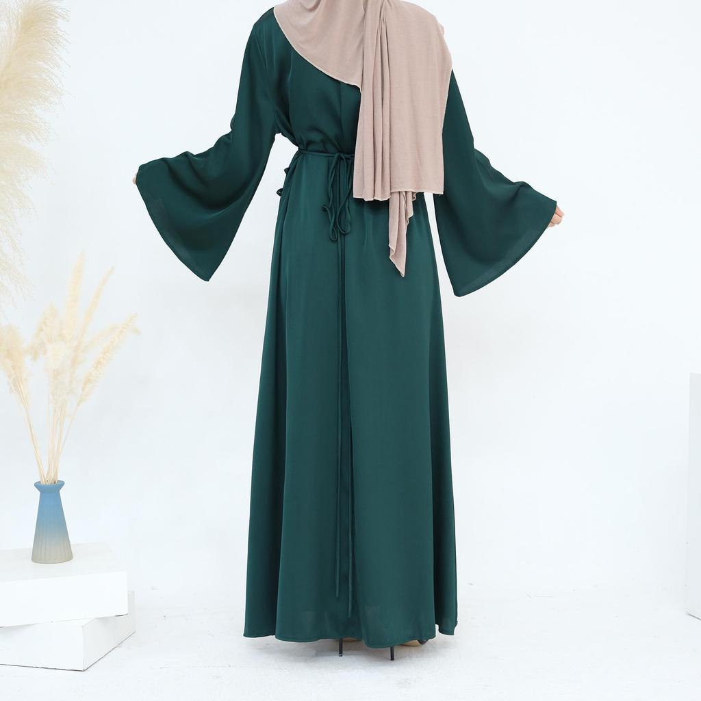 Loriya 2024 TikTok Slim Fit Elegant Waist Cincher Dress Abaya