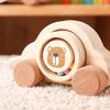 Wooden Trolley Toy Baby Montessori Finger Fine Movement Game Pine Cartoon Bear Trolley Is BPA-Free Babyroom Decoration Kid Gift