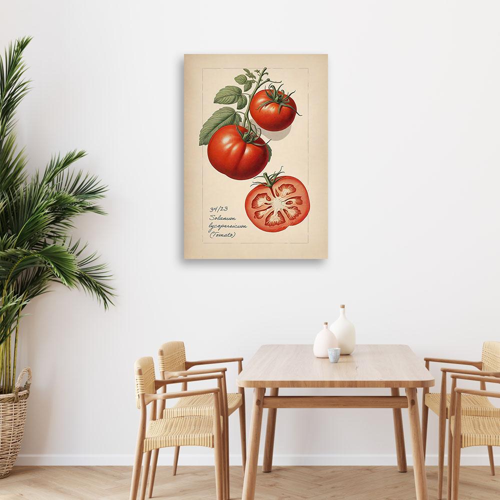 Canvas Print, Fruit Vintage Tomato