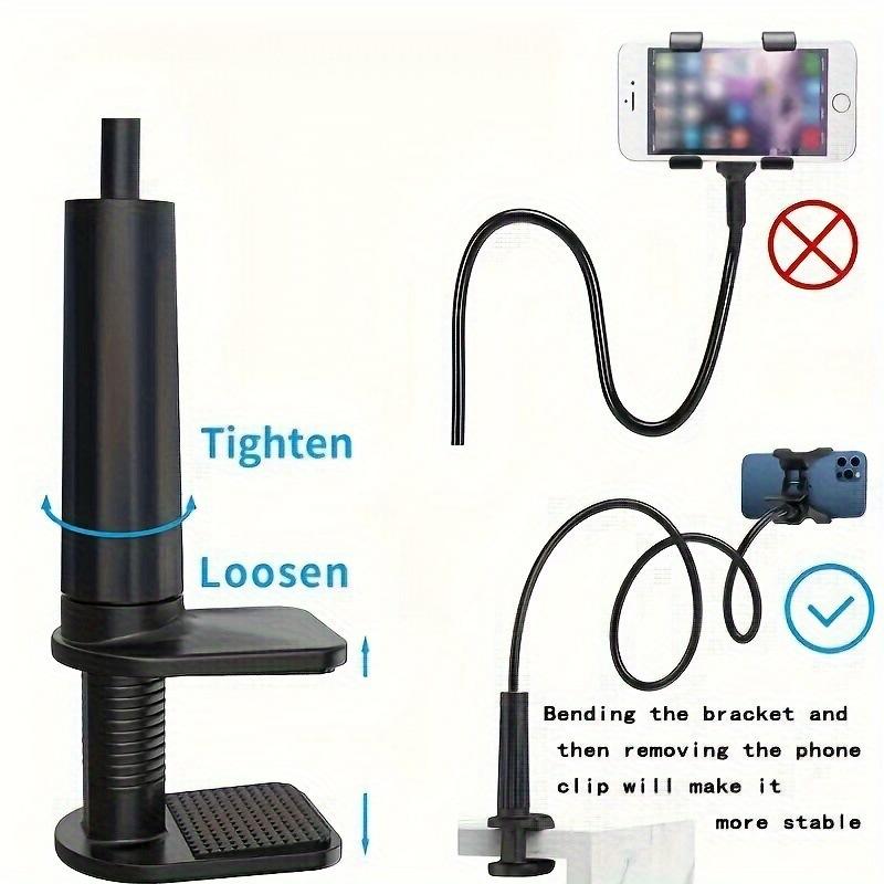 Mobile phone holder lazy bedside desktop overhead shot live mobile phone tablet stand