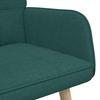 2 Seater Sofa in Dark Green 115 x 61 x 87 cm Fabric