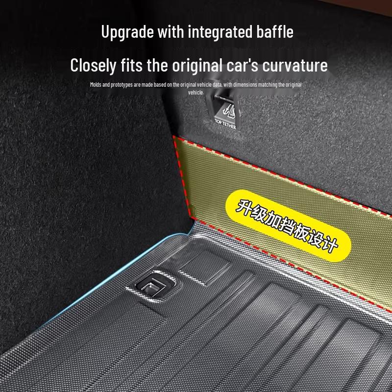 Hongjie S9T TPE Waterproof Trunk Mat - Car Interior Protection Accessory