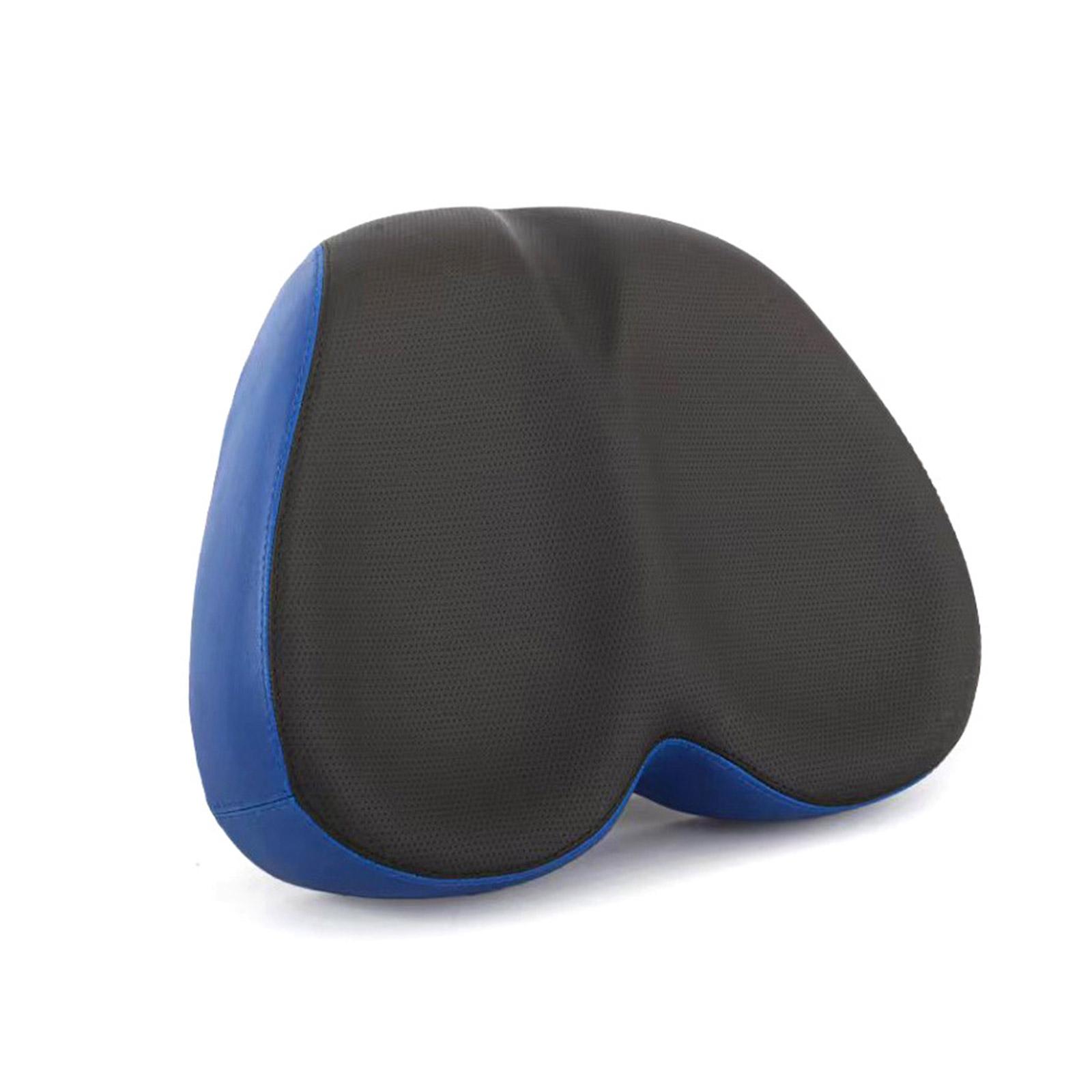 

Comfort Noseless Bike Seat Widened Breathable Bicycles Saddle Waterproof PU Leather Cycling Seat Cushion for Women Men синий