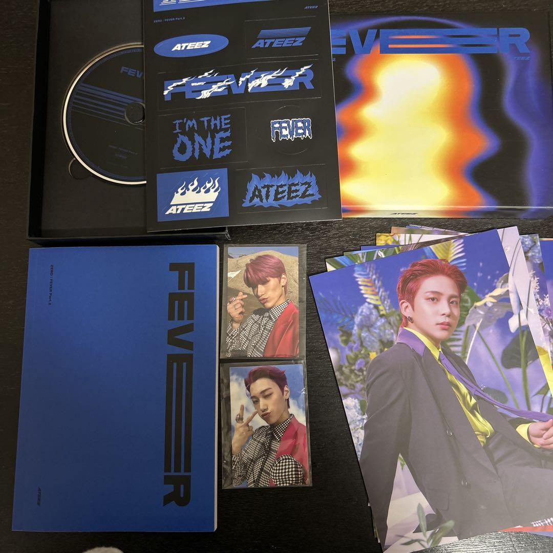 

[USED] ATEEZ Sun ZERO:FEVER Part.2 CD with 2 trading cards