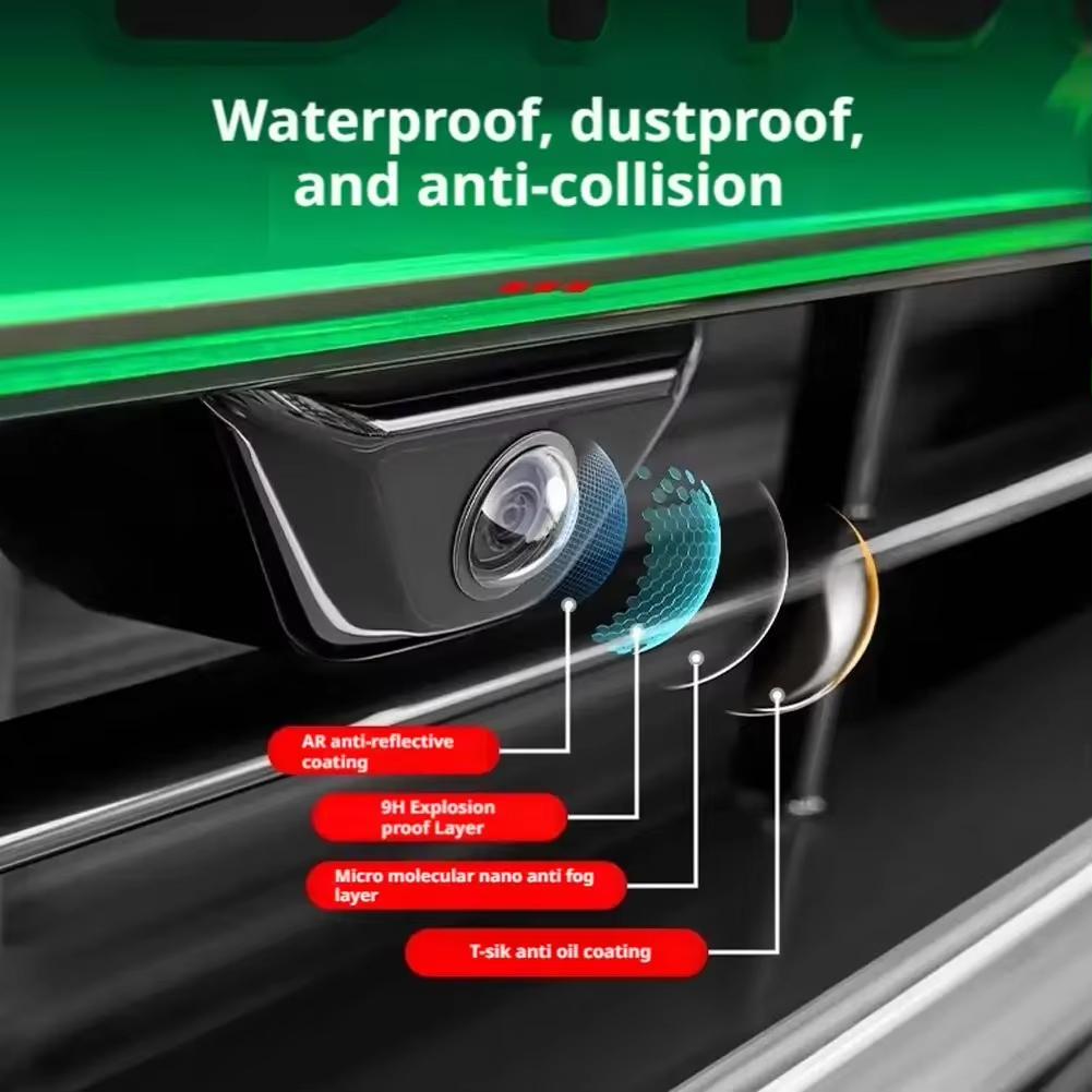 2Pcs 360 Reverse Image Car Camera Cover Anti-Scratch PC Lens Protector Stickers For Peugeot 3008 E-3008 2016-2026 Interior Mirrors 6
