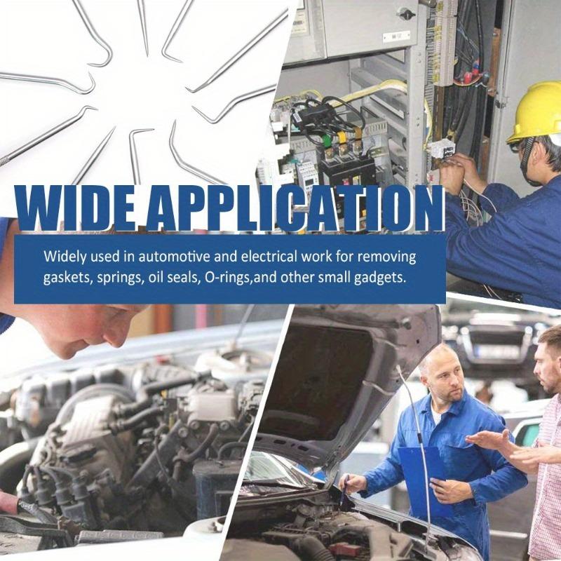 Set de 9 bucăți Pick & Hook Extra Long O-ring & Seal Remover Soft Grip Forme asortate