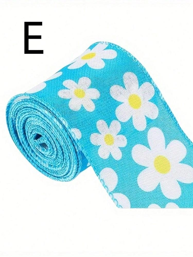 Osterblume Gänseblümchen Band Gepunktetes Band Kariertes Band Wellenmuster Stoffband Größe 5 1 Rolle