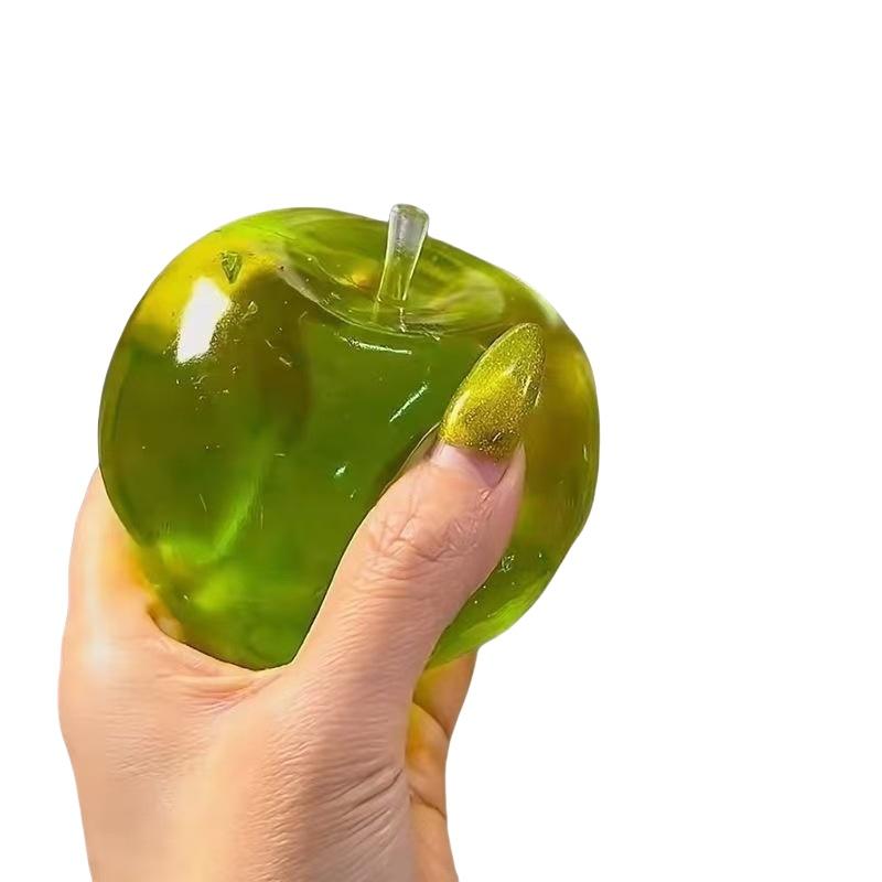 1 Piece Relieve Stress And Vent Anger Toys Green Apple Plasticity Squeeze Toy To Relieve Stress For Friends