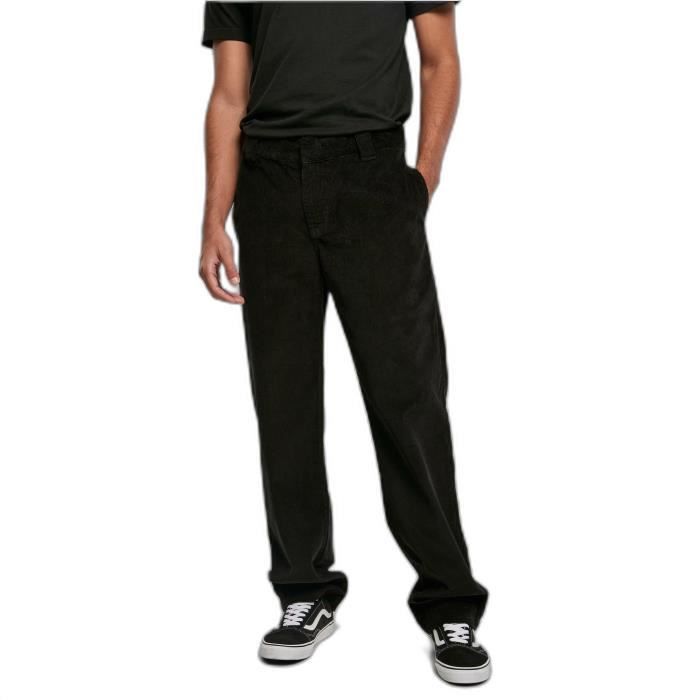 Pantalon En Velours Côtelé Urban Classics Workwear - Noir - 28