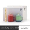 Palace Museum Crane Ceramic Tea Mug Pair