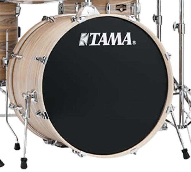 Tama BK22BMWS Bass Drum Head Logo Head/Superstar/Black (TAMA White)