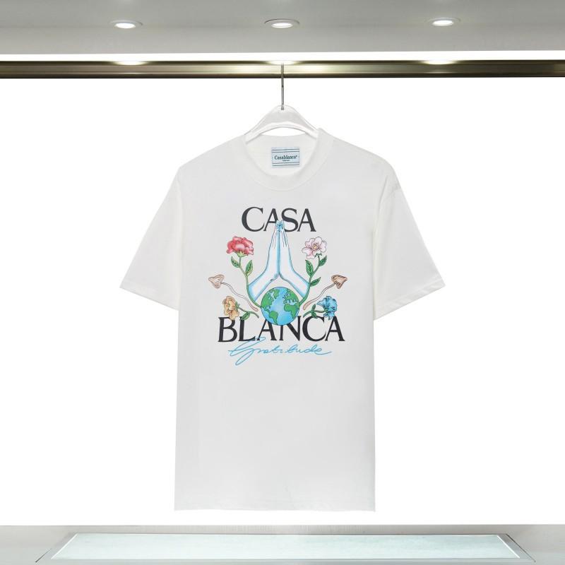 Casablanca 23 Frühling und Sommer Neuheit Fantasie Tor Sternenhimmel Schloss Casa Buchstaben Logo Kurzarm Partner T-Shirt