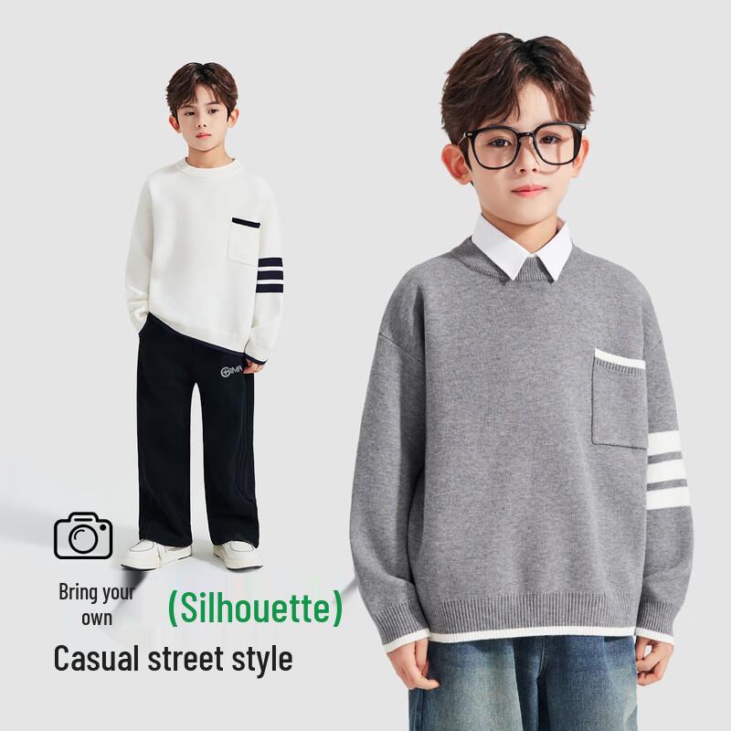 Romens Boys' Soft Knit Crewneck Sweater