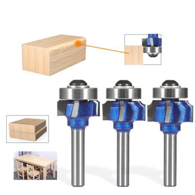 Fresa per arrotondare angoli Allsome con gambo da 6mm/6.35mm/8mm R1 R2 R3 Bordatore per Legno Fresatrice Classica per Legno