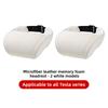 Memory Foam Travel Neck Pillow for Tesla Model 3 Y X S PU Leather Car Seat Headrest Adjustable Comfort Neck Support Accessory