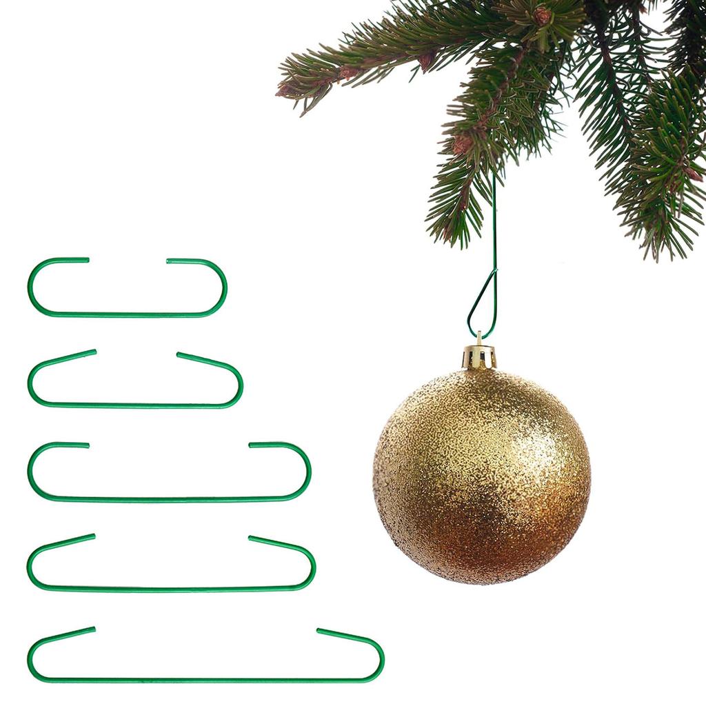 100pcs Christmas Hooks Christmas Tree Ball Hanging Pendant Holder for Home Navidad New Year Ornaments Party Decoration