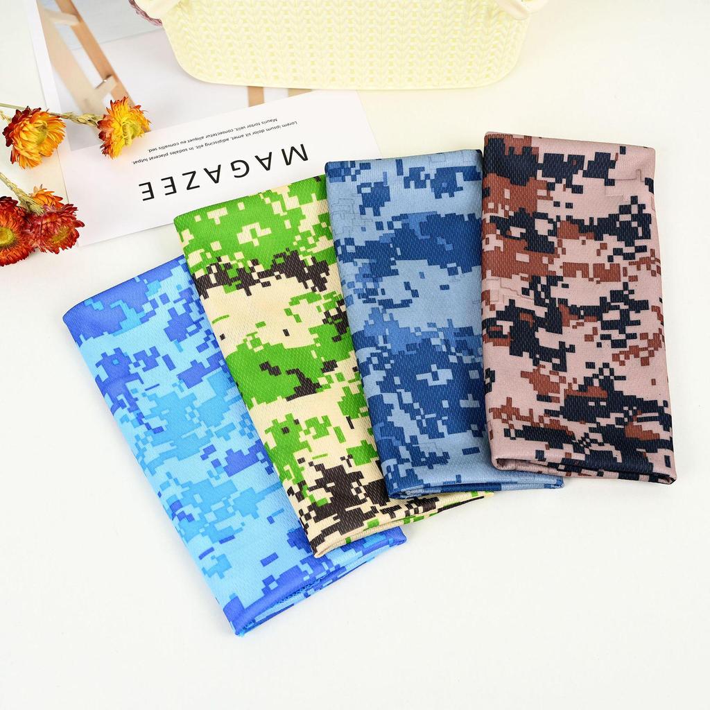Summer Outdoor Camouflage Cooling Ice Towel for Sports, Yoga, and Heatstroke Prevention