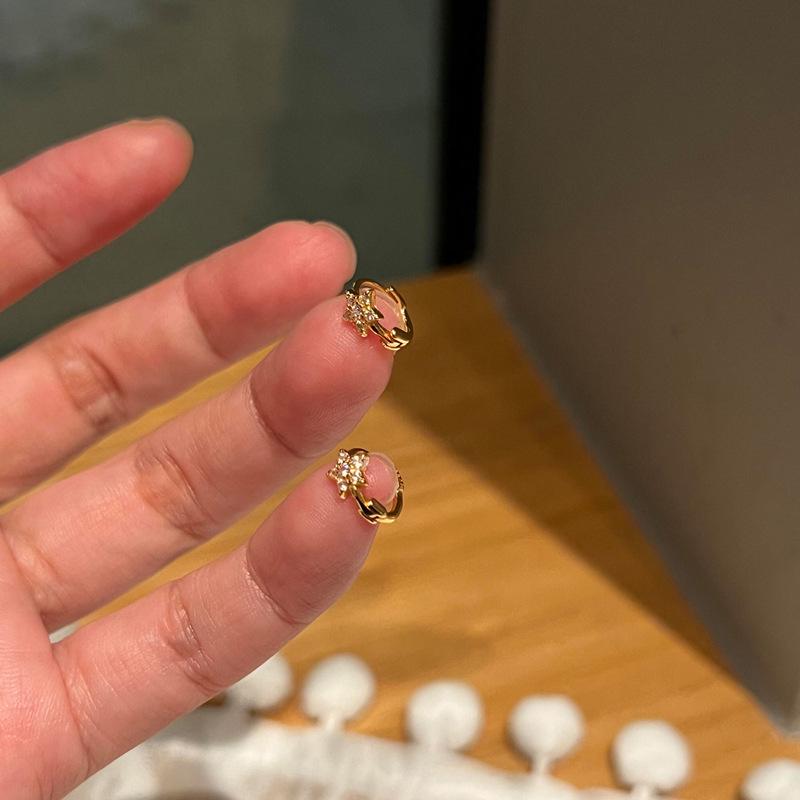 Shining Starry River Earrings: Women's Korean-Style, Everyday Luxury Versatile Design