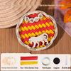 Zodiac Bamboo Weaving DIY Magnet Base Kit: Wooden Frame & Cultural Craft Gift