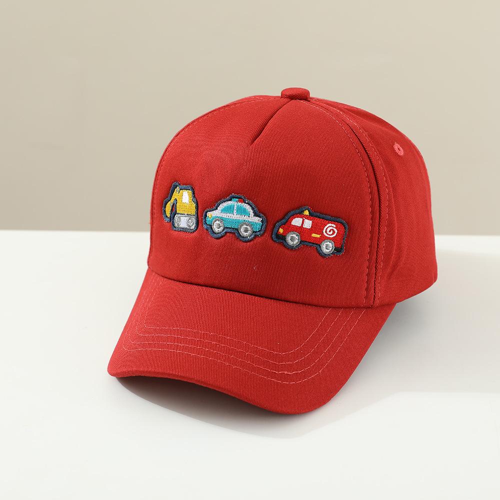 Three Little Cars Children s Baseball Cap Boys and Girls Embroidered Baseball Cap Spring and Autumn New Cartoon Children s Hat 52-54CM