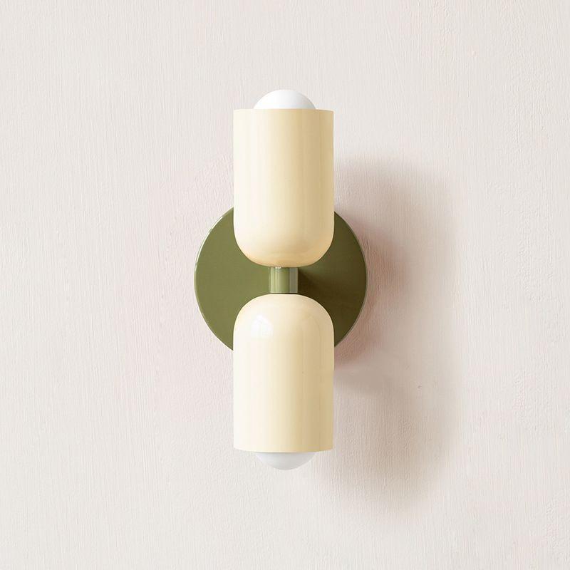 French Nordic Cream Double Head Wall Lamp for Bedroom & Dining Room