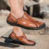 38-48 Sandalias de Playa de Cuero de Verano para Hombre Talla Grande